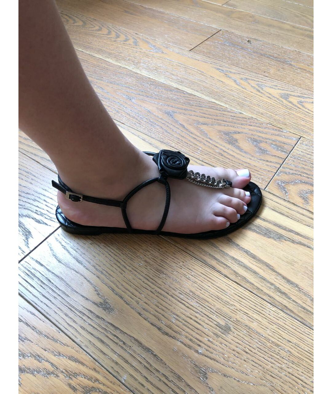 CHRISTIAN DIOR PRE-OWNED Черные кожаные сандалии, фото 3