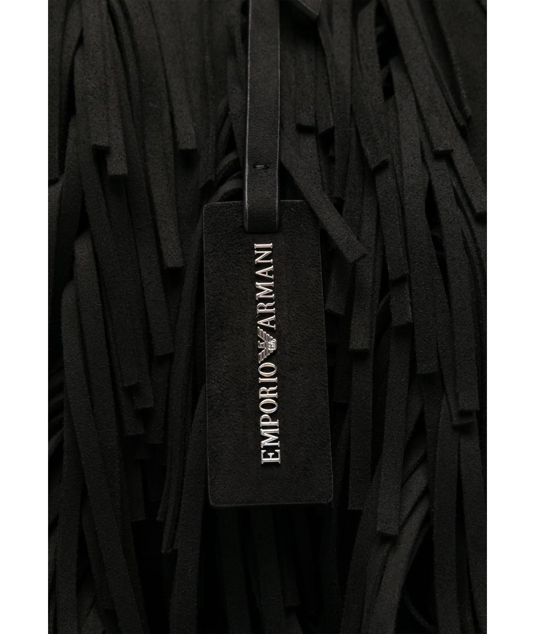 EMPORIO ARMANI Черная сумка тоут, фото 4