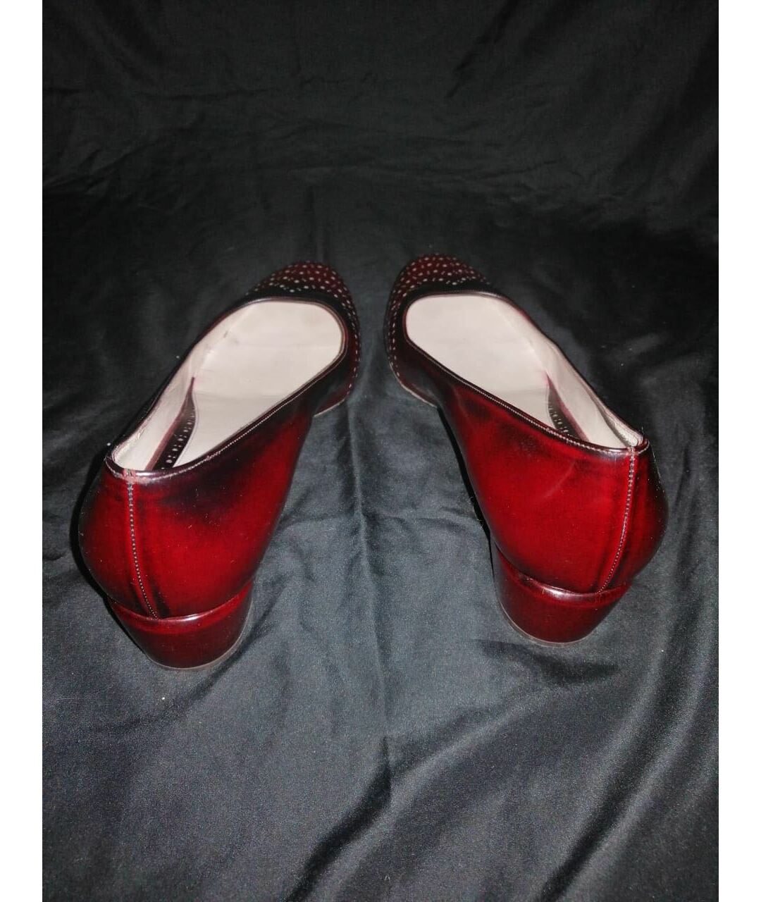 SALVATORE FERRAGAMO Красные кожаные туфли, фото 7