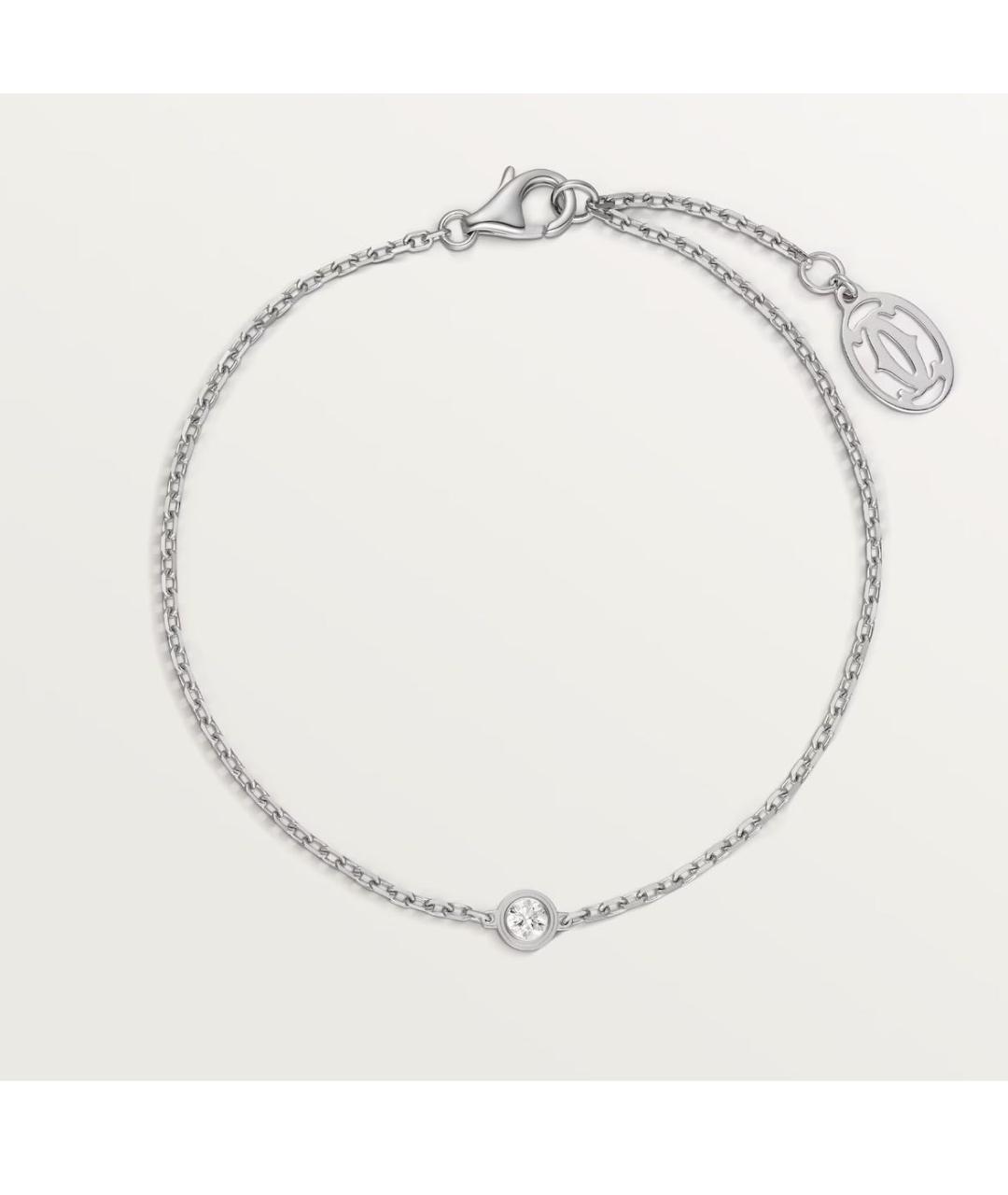 CARTIER Серебрянный браслет из белого золота, фото 5