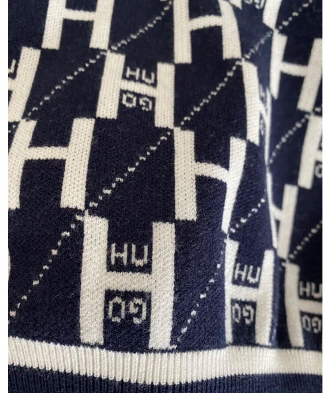 HUGO BOSS Синий джемпер / свитер, фото 3