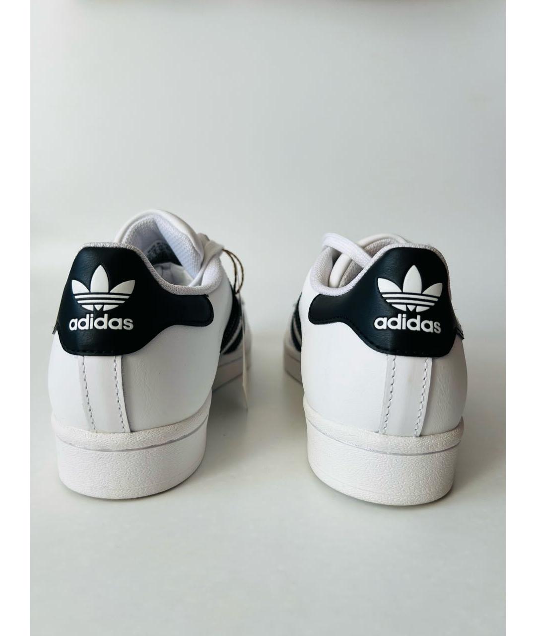 ADIDAS Белые кожаные кеды, фото 3