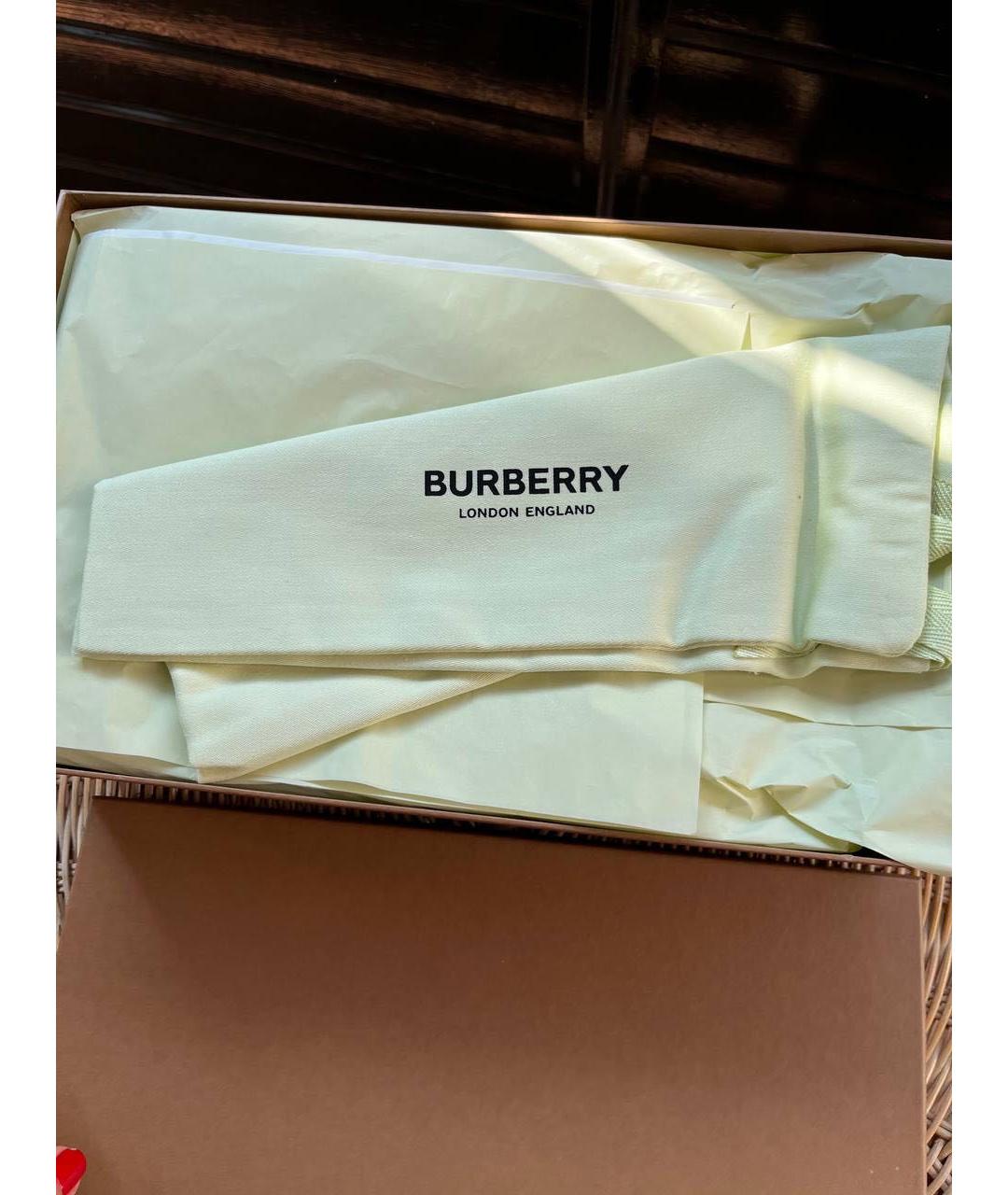 BURBERRY Коричневые шлепанцы, фото 6