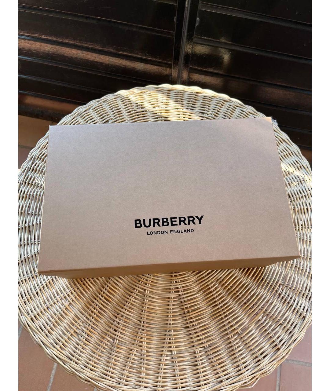 BURBERRY Коричневые шлепанцы, фото 7