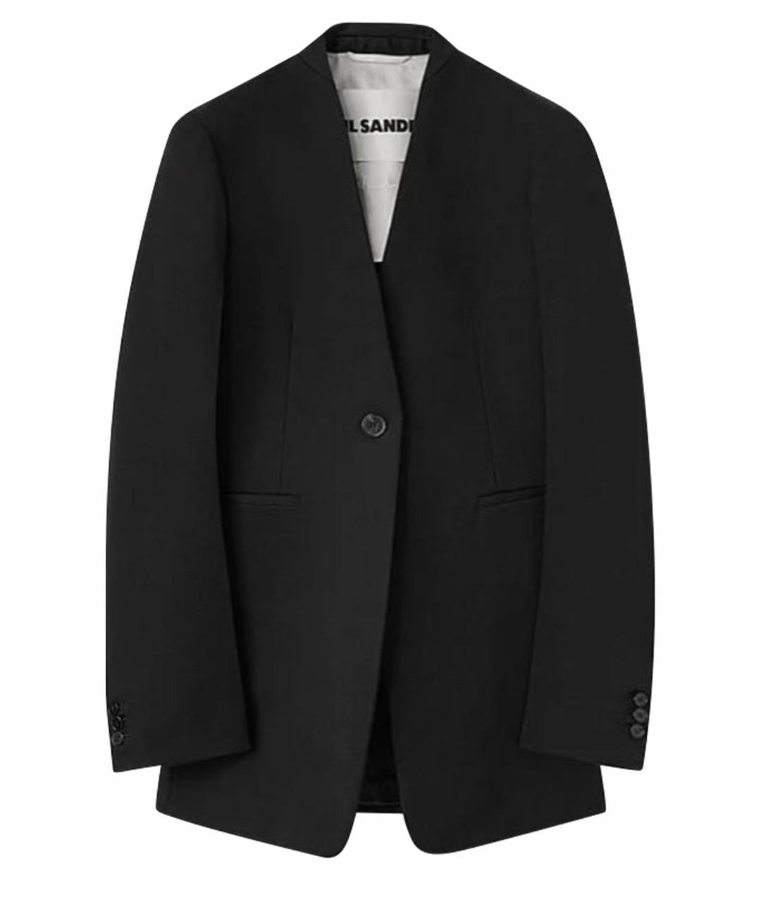 JIL SANDER Черный полиэстеровый жакет/пиджак, фото 1