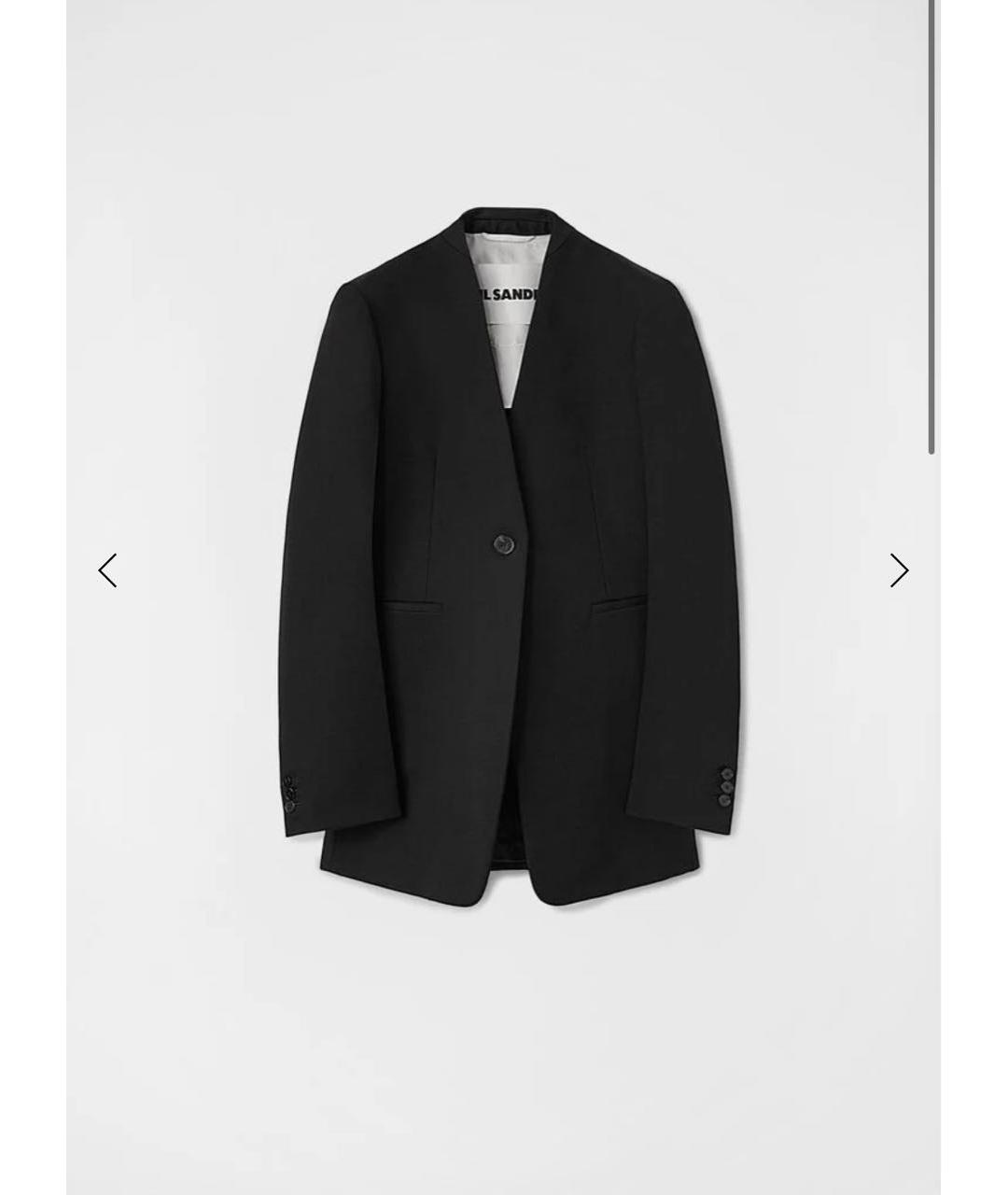 JIL SANDER Черный полиэстеровый жакет/пиджак, фото 7