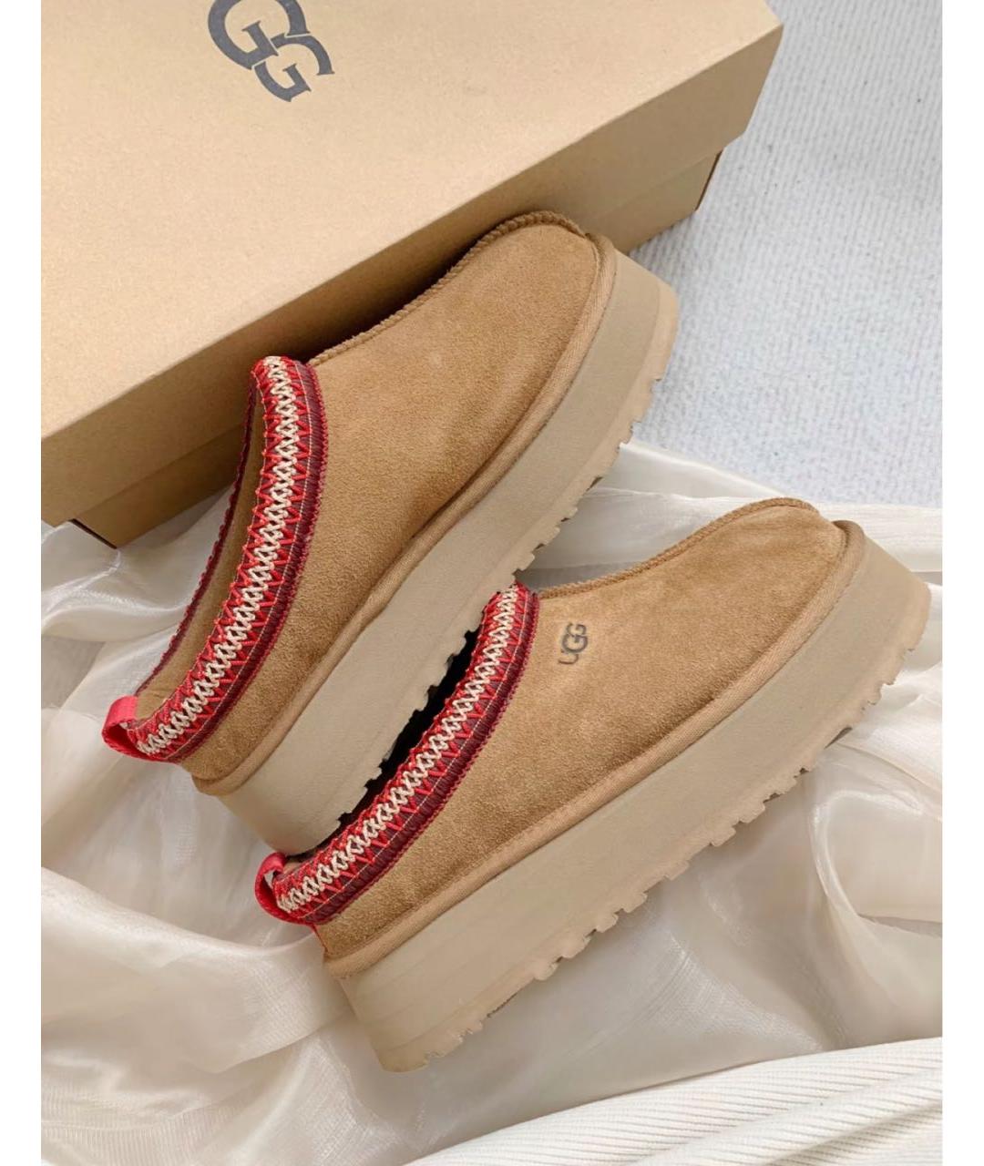 UGG AUSTRALIA Коричневые замшевые мюли, фото 9