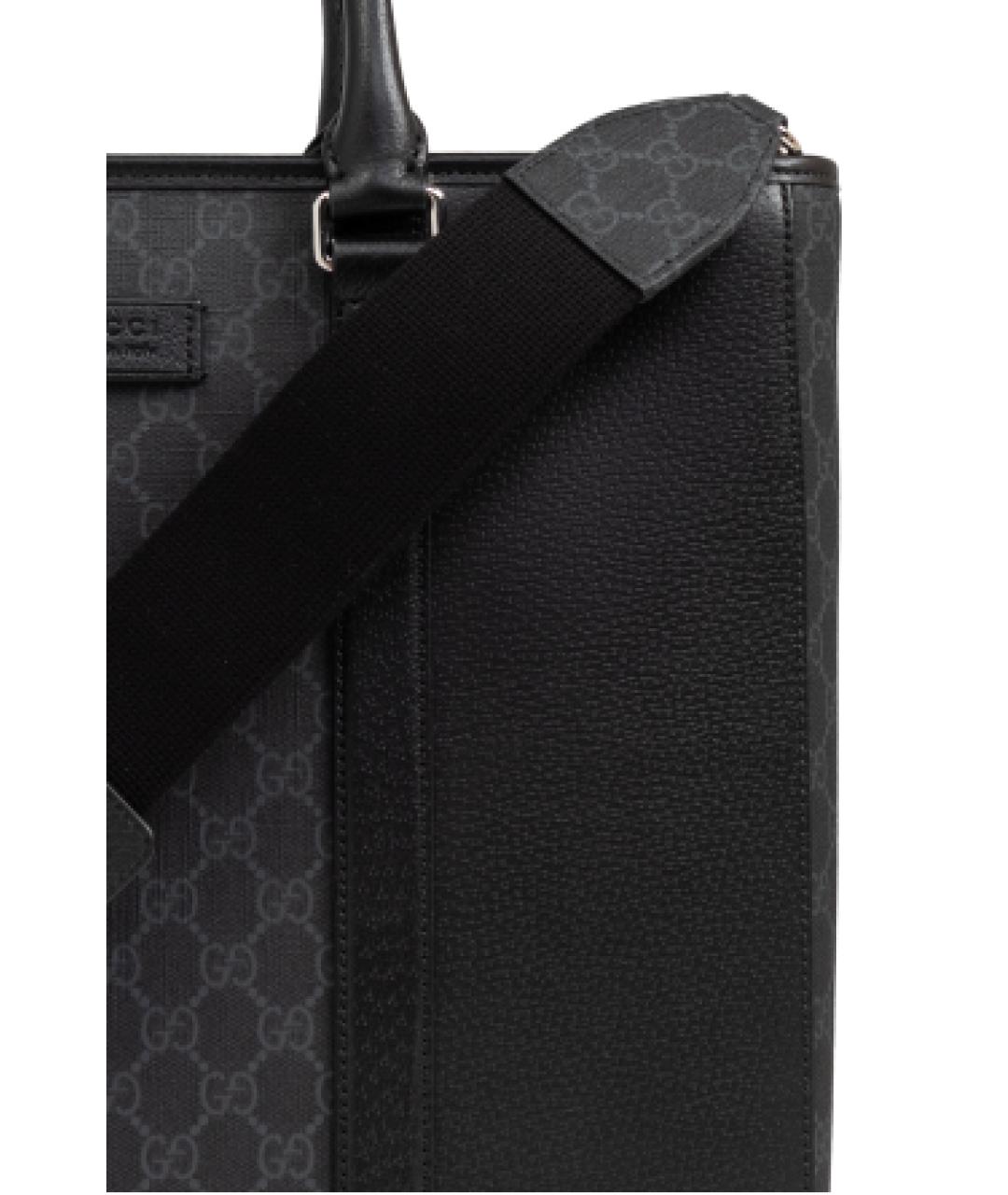 GUCCI Черная сумка тоут, фото 6