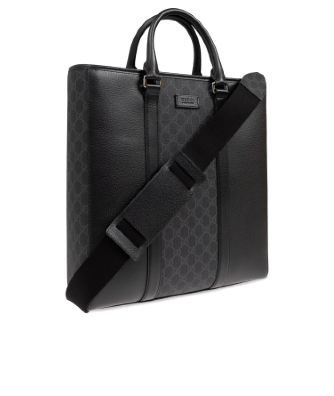 GUCCI Черная сумка тоут, фото 4