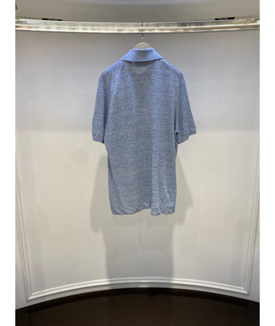 BRUNELLO CUCINELLI Серое поло с коротким рукавом, фото 2