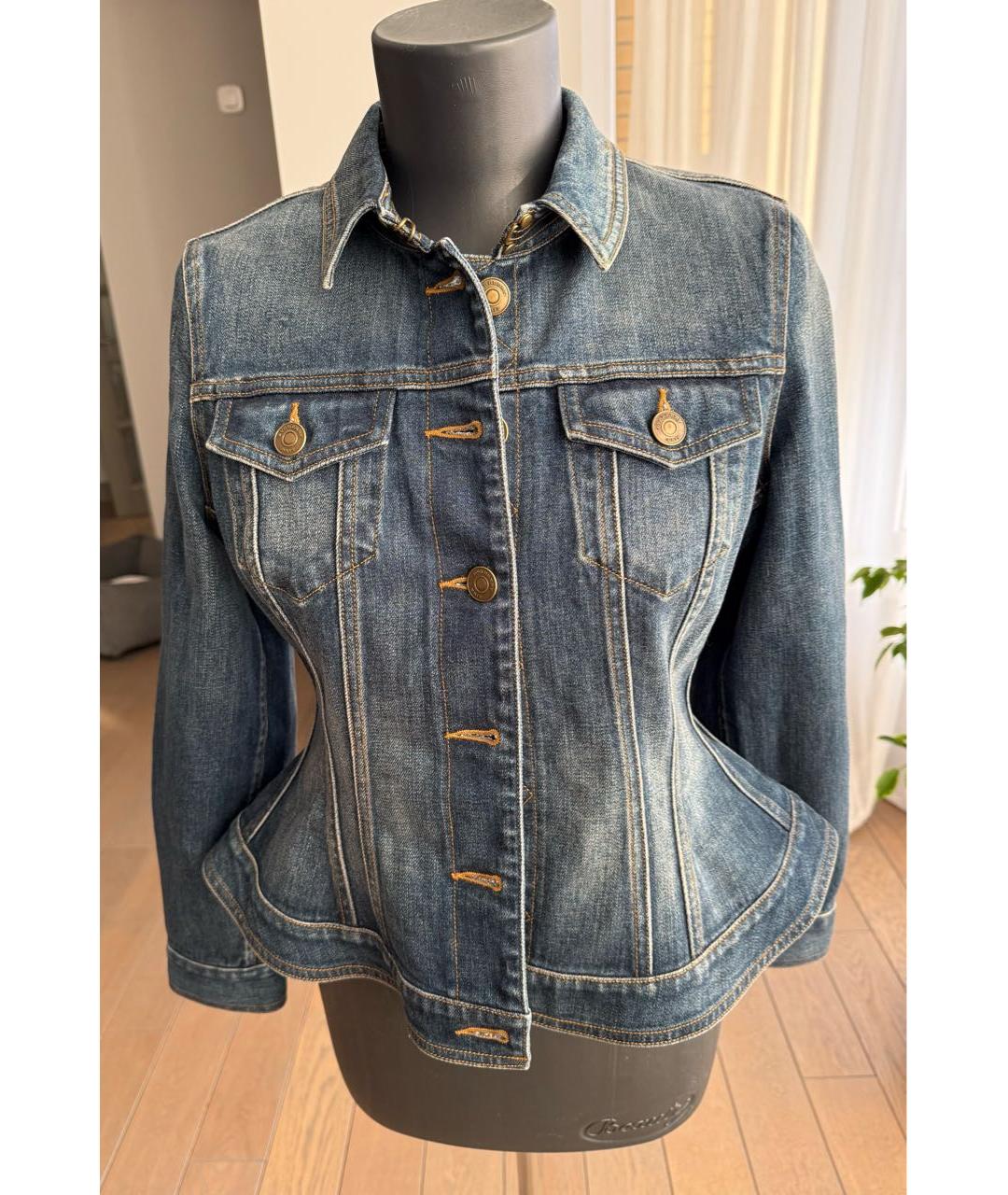 BURBERRY Синяя деним куртка, фото 7
