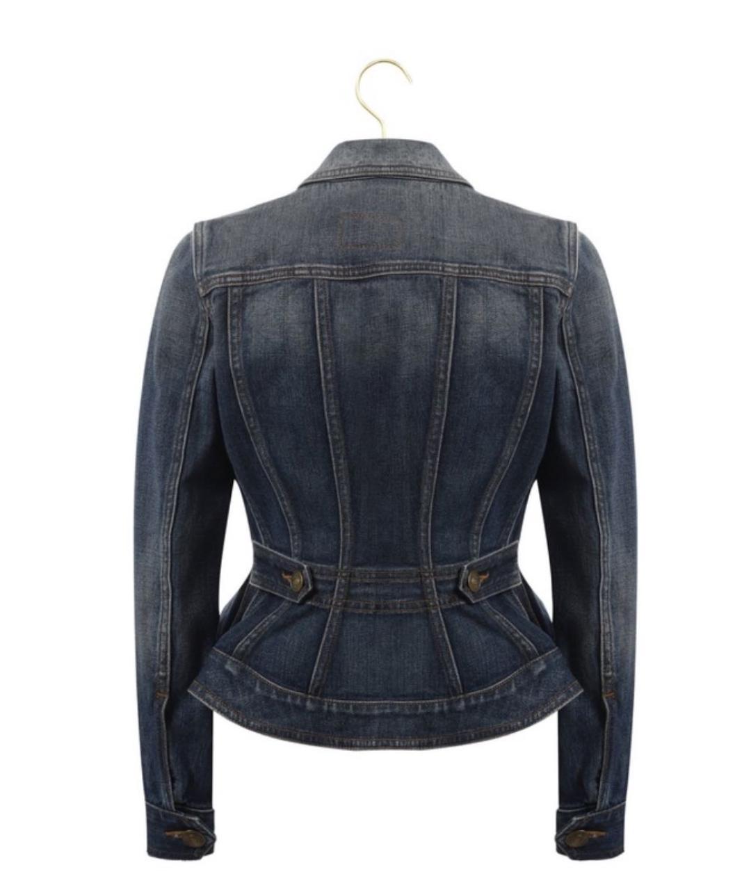 BURBERRY Синяя деним куртка, фото 6