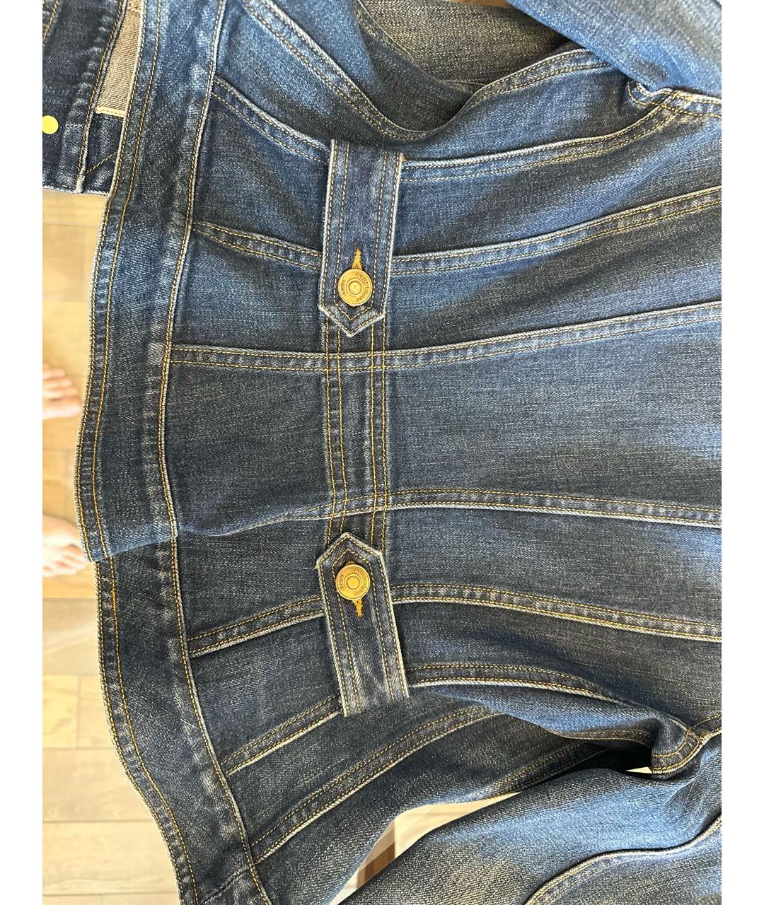 BURBERRY Синяя деним куртка, фото 3