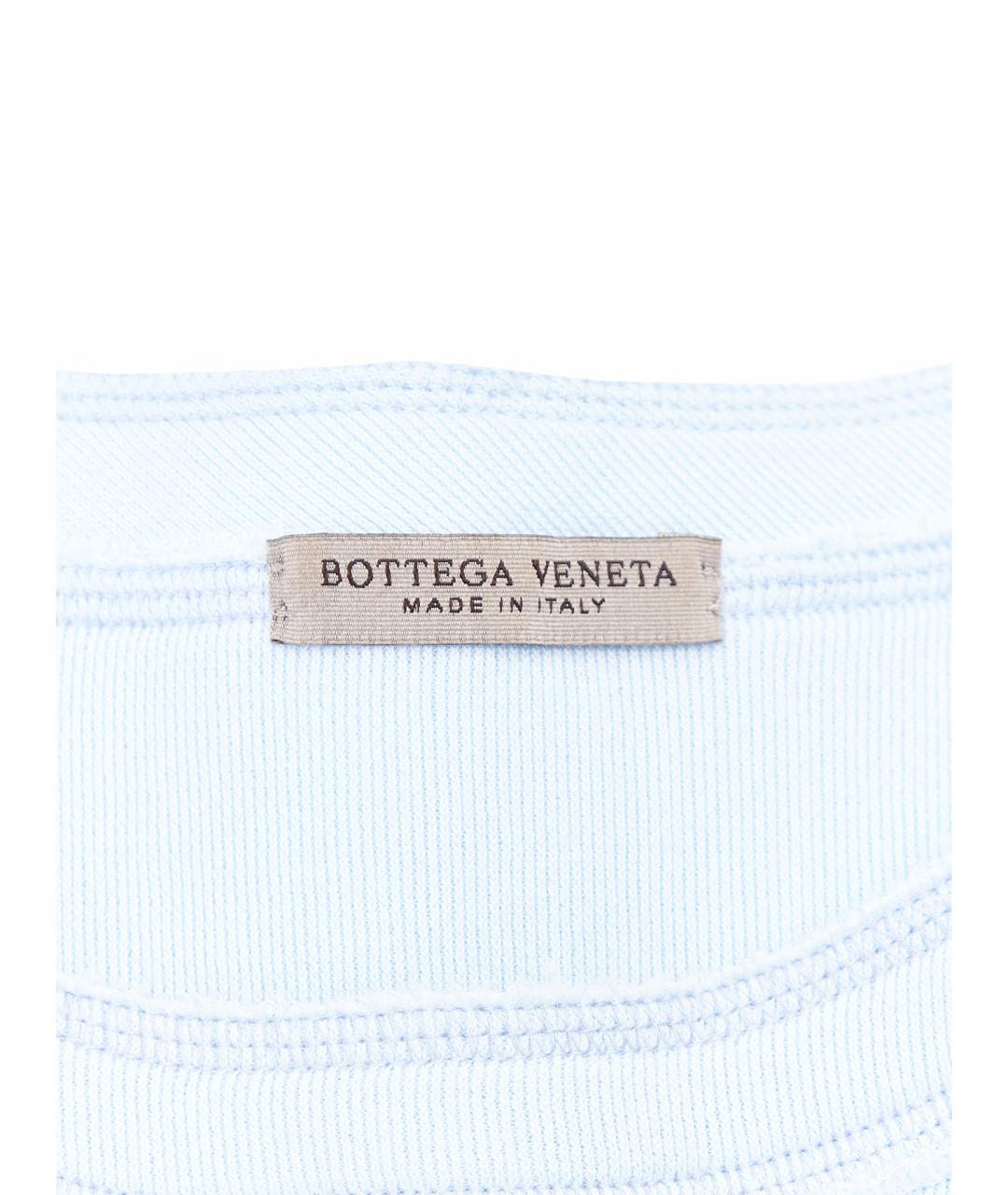 BOTTEGA VENETA Голубой хлопковый костюм с брюками, фото 2