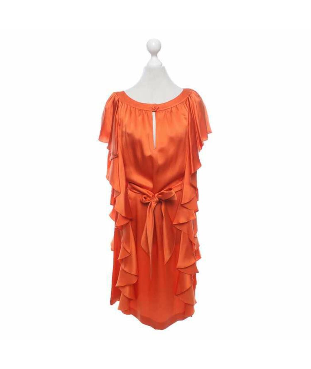 ESCADA Оранжевое шелковое платье, фото 4