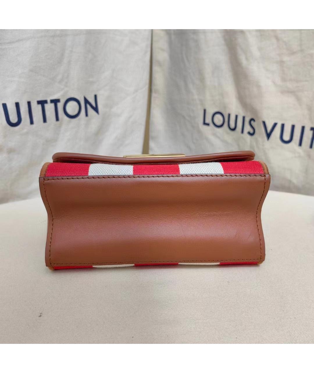 LOUIS VUITTON Красная кожаная сумка через плечо, фото 8