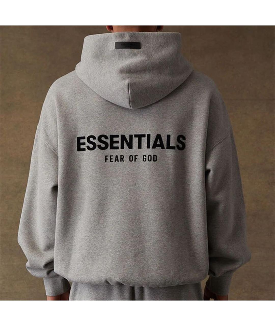 FEAR OF GOD ESSENTIALS Серый хлопковый спортивный костюм, фото 4