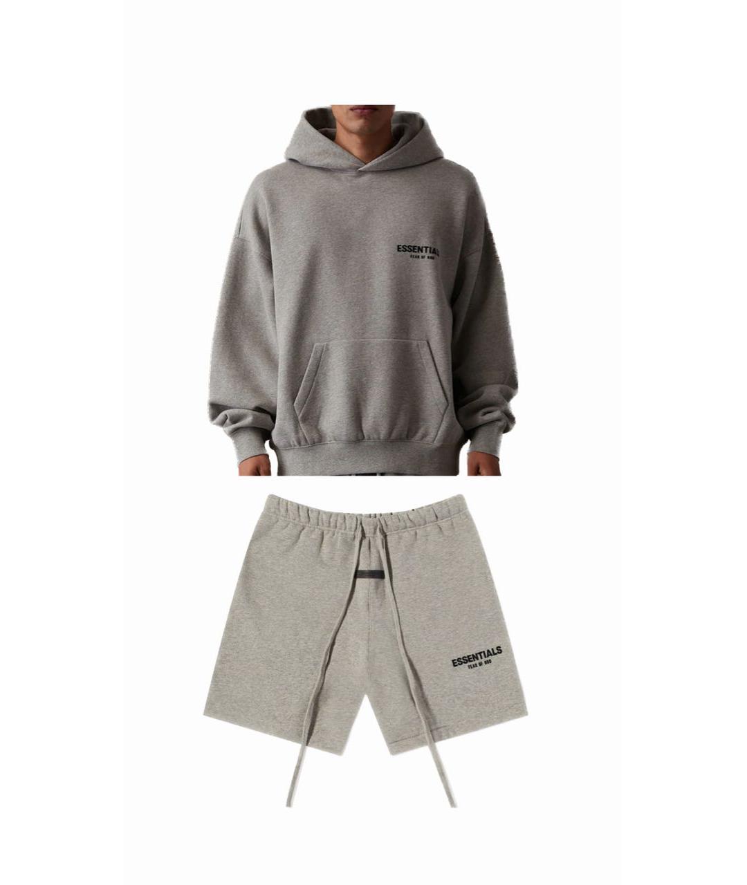 FEAR OF GOD ESSENTIALS Серый хлопковый спортивный костюм, фото 5