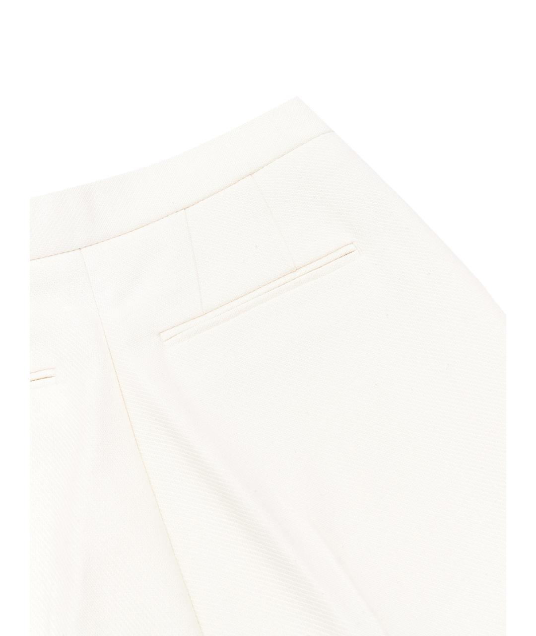 CELINE Бежевые вискозные прямые брюки, фото 9