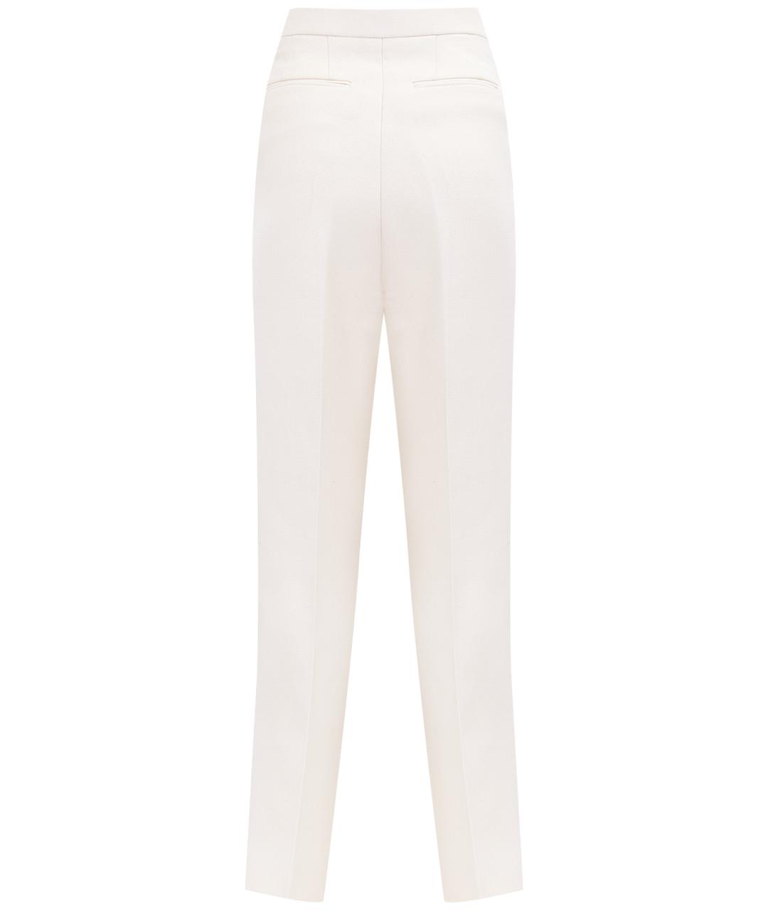 CELINE Бежевые вискозные прямые брюки, фото 10