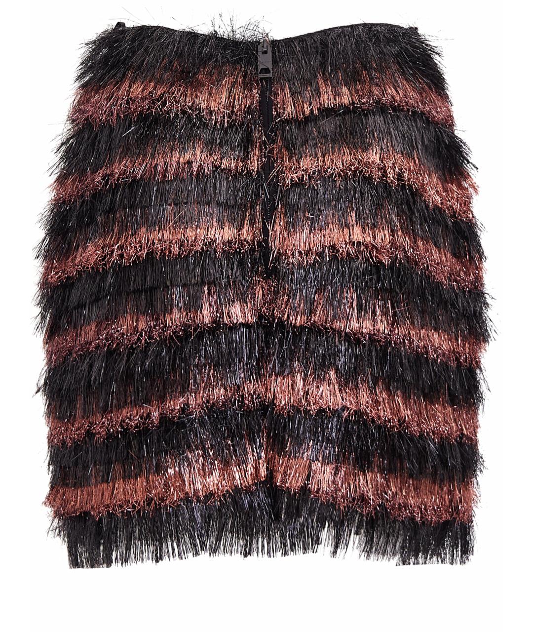 BURBERRY Черная полиамидовая юбка мини, фото 2