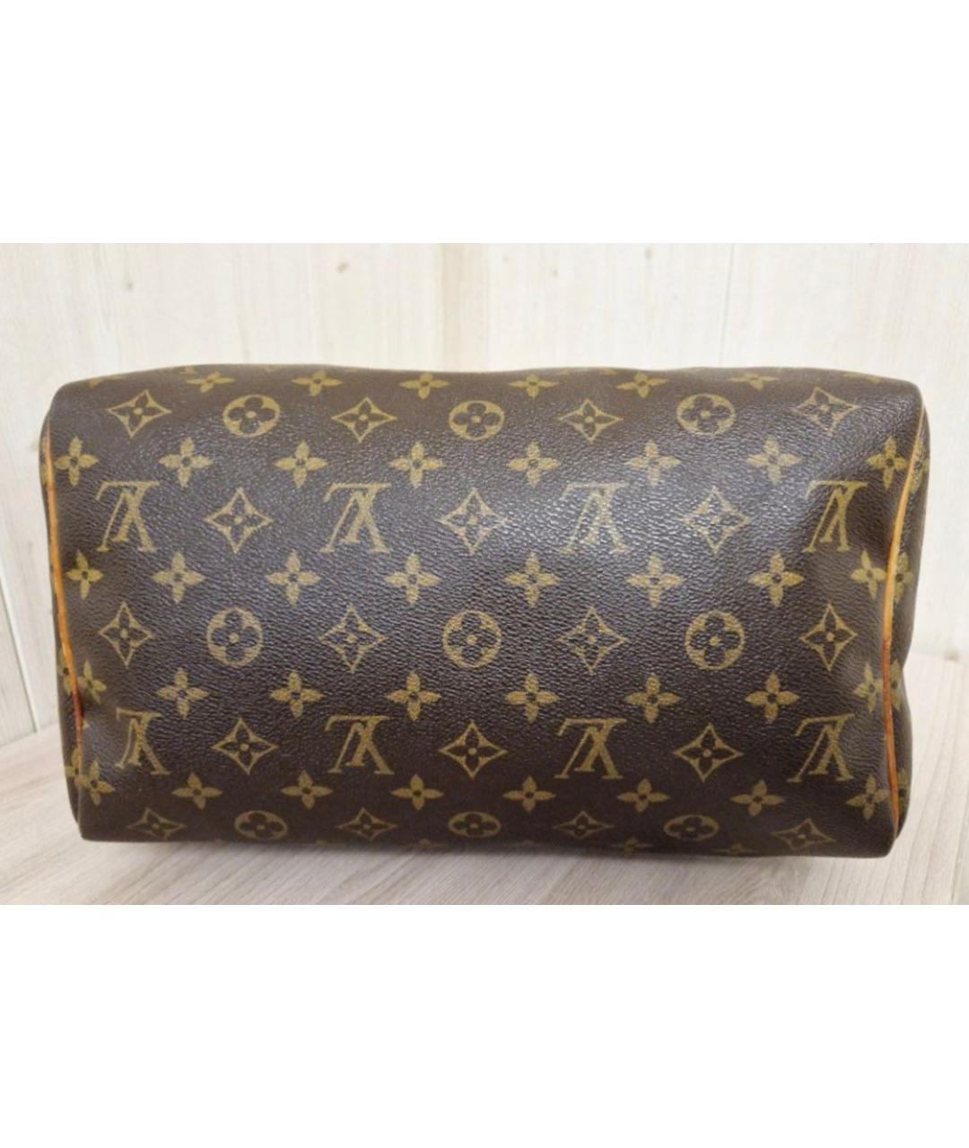 LOUIS VUITTON Коричневая сумка с короткими ручками, фото 8