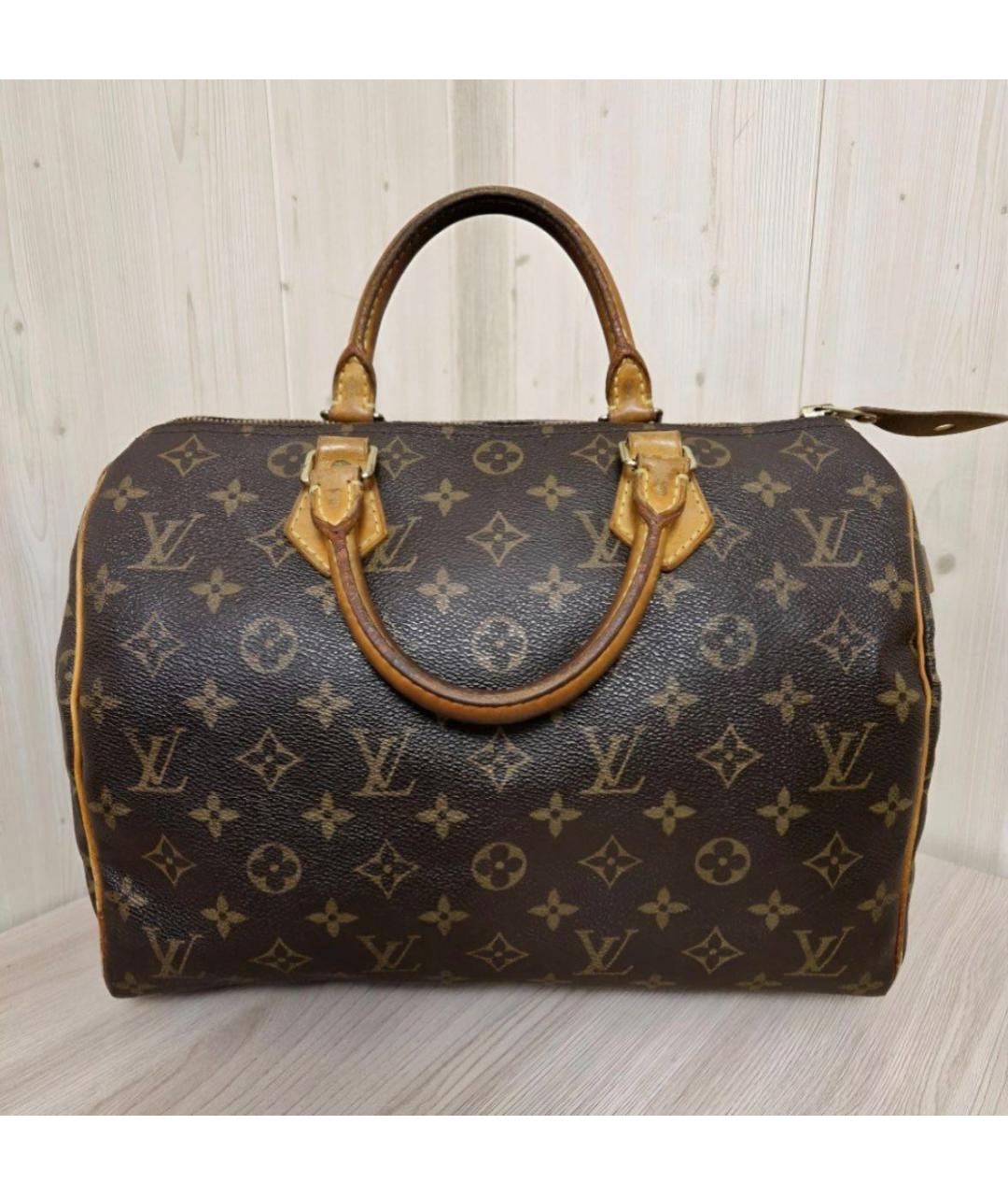 LOUIS VUITTON Коричневая сумка с короткими ручками, фото 9