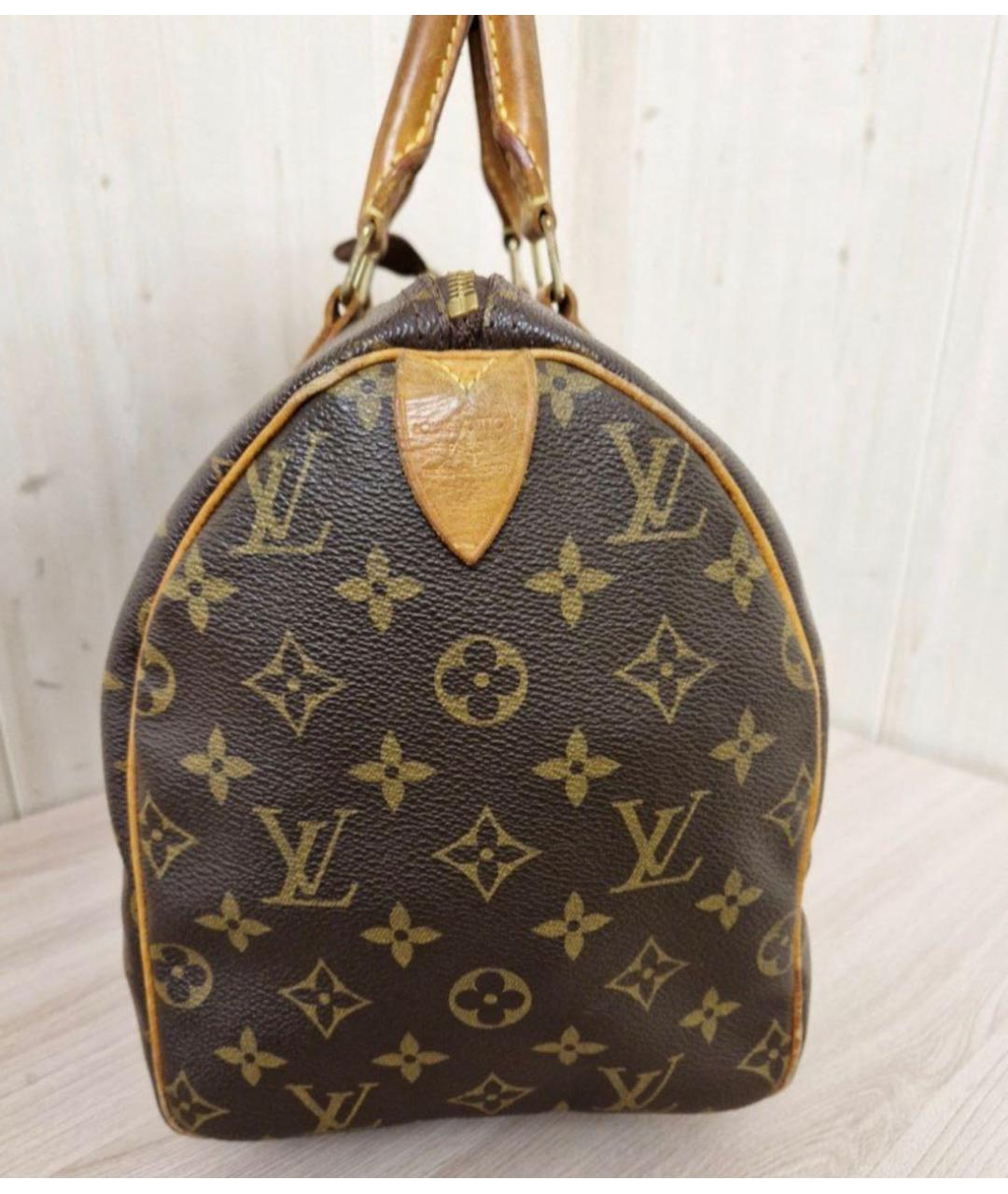 LOUIS VUITTON Коричневая сумка с короткими ручками, фото 6