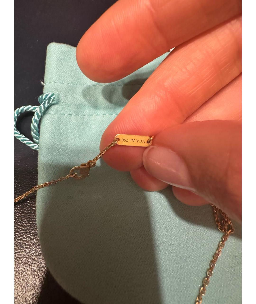 VAN CLEEF & ARPELS Красная подвеска из желтого золота, фото 4