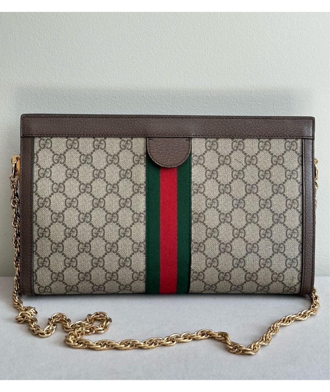 GUCCI Коричневая сумка через плечо, фото 3