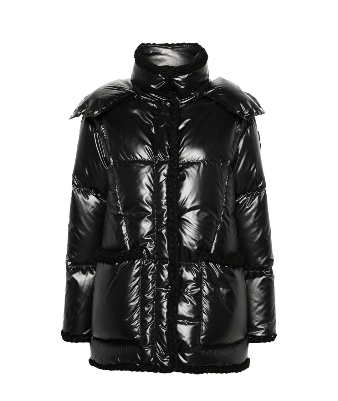 MONCLER Черный пуховик, фото 1