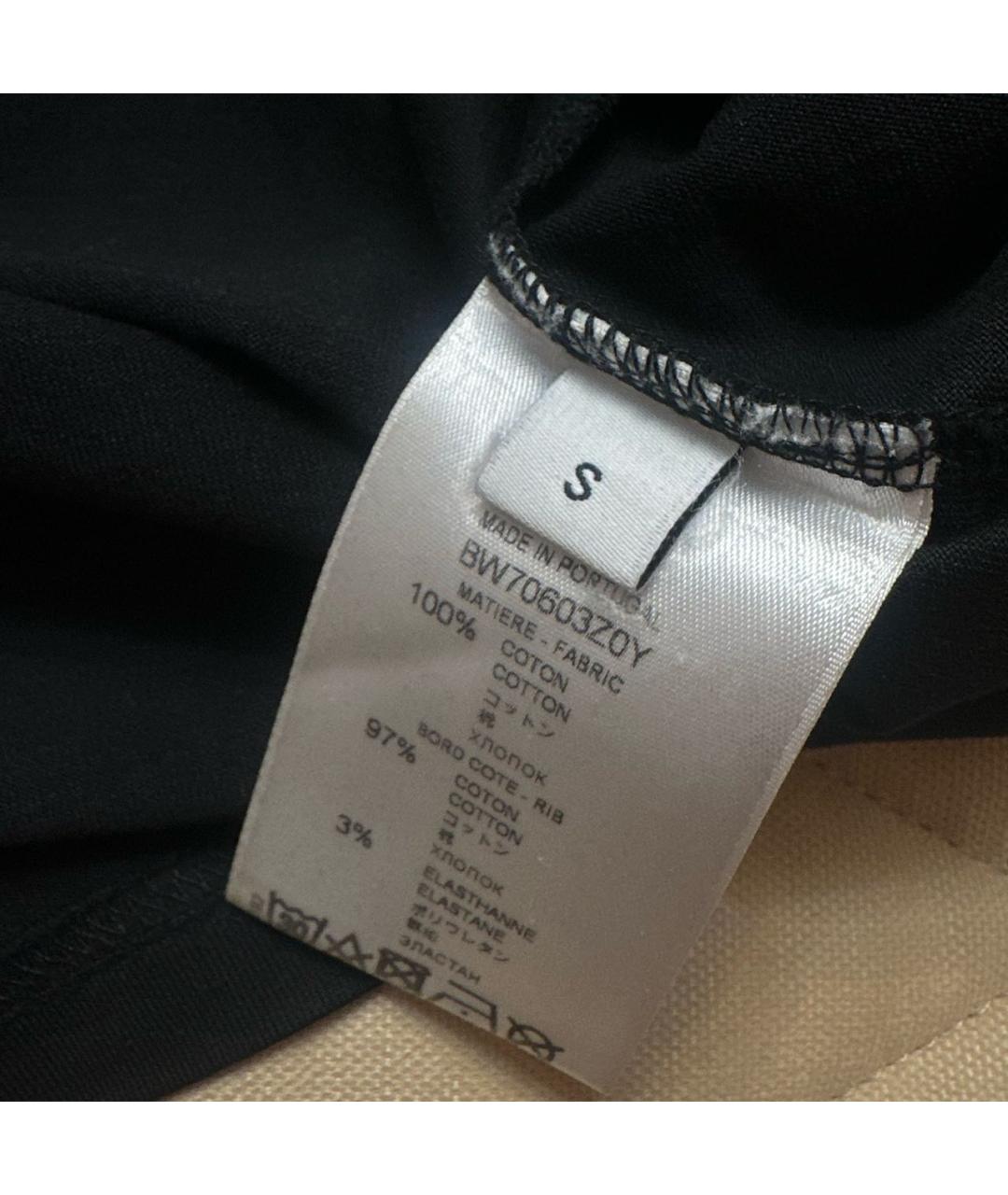 GIVENCHY Черная хлопко-эластановая футболка, фото 5