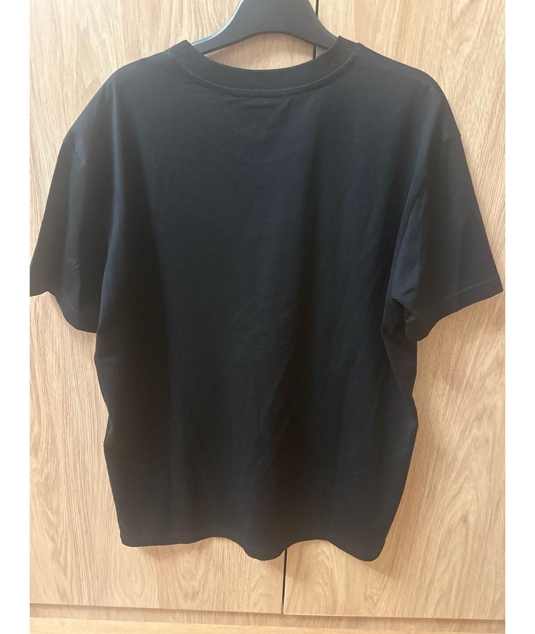 GIVENCHY Черная хлопко-эластановая футболка, фото 2
