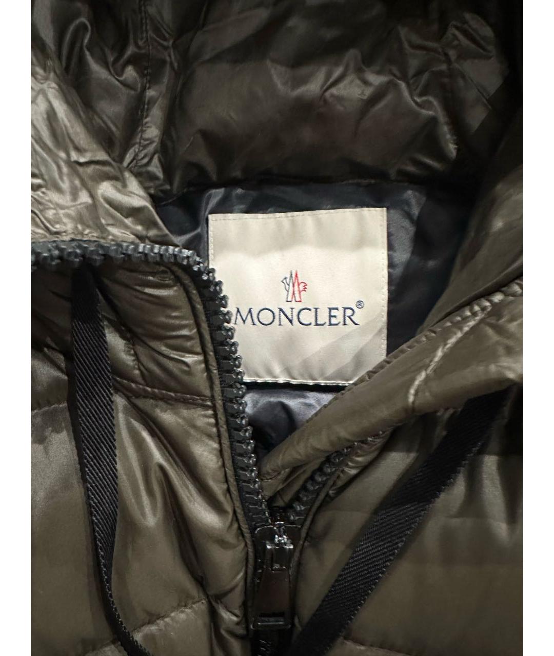 MONCLER Хаки пуховик, фото 6