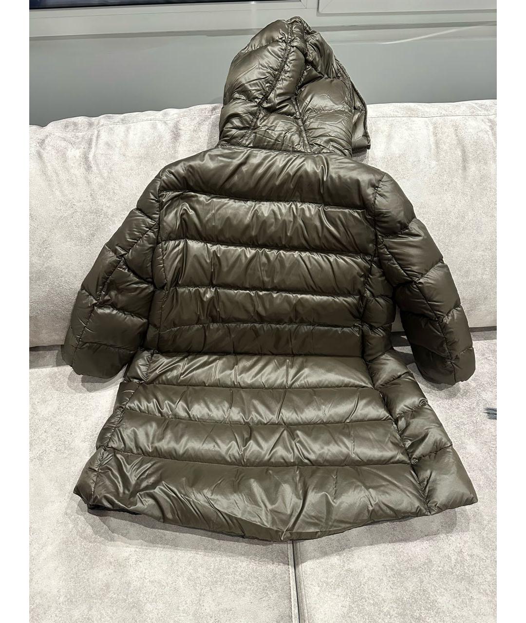 MONCLER Хаки пуховик, фото 2