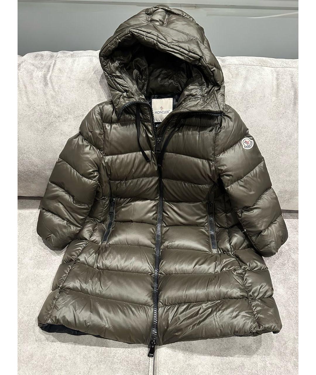 MONCLER Хаки пуховик, фото 9