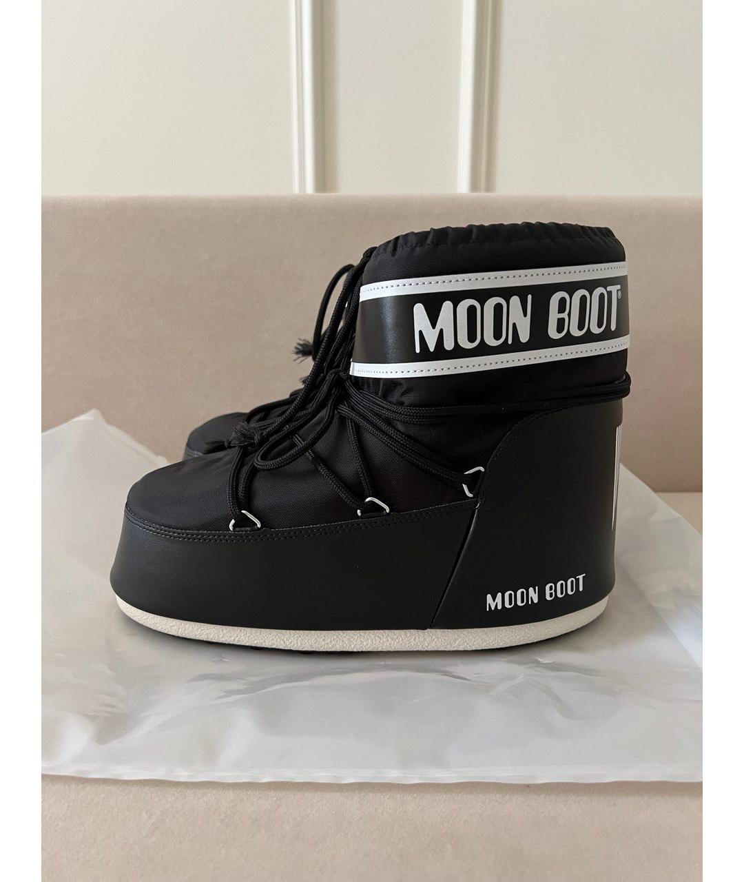 MOON BOOT Черные высокие ботинки, фото 3