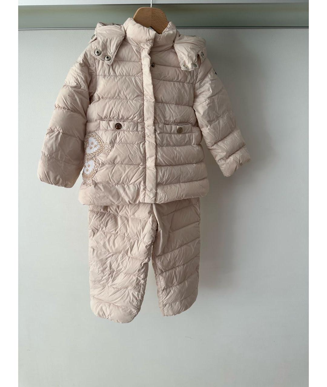 MONCLER Розовый комбинезон, фото 2