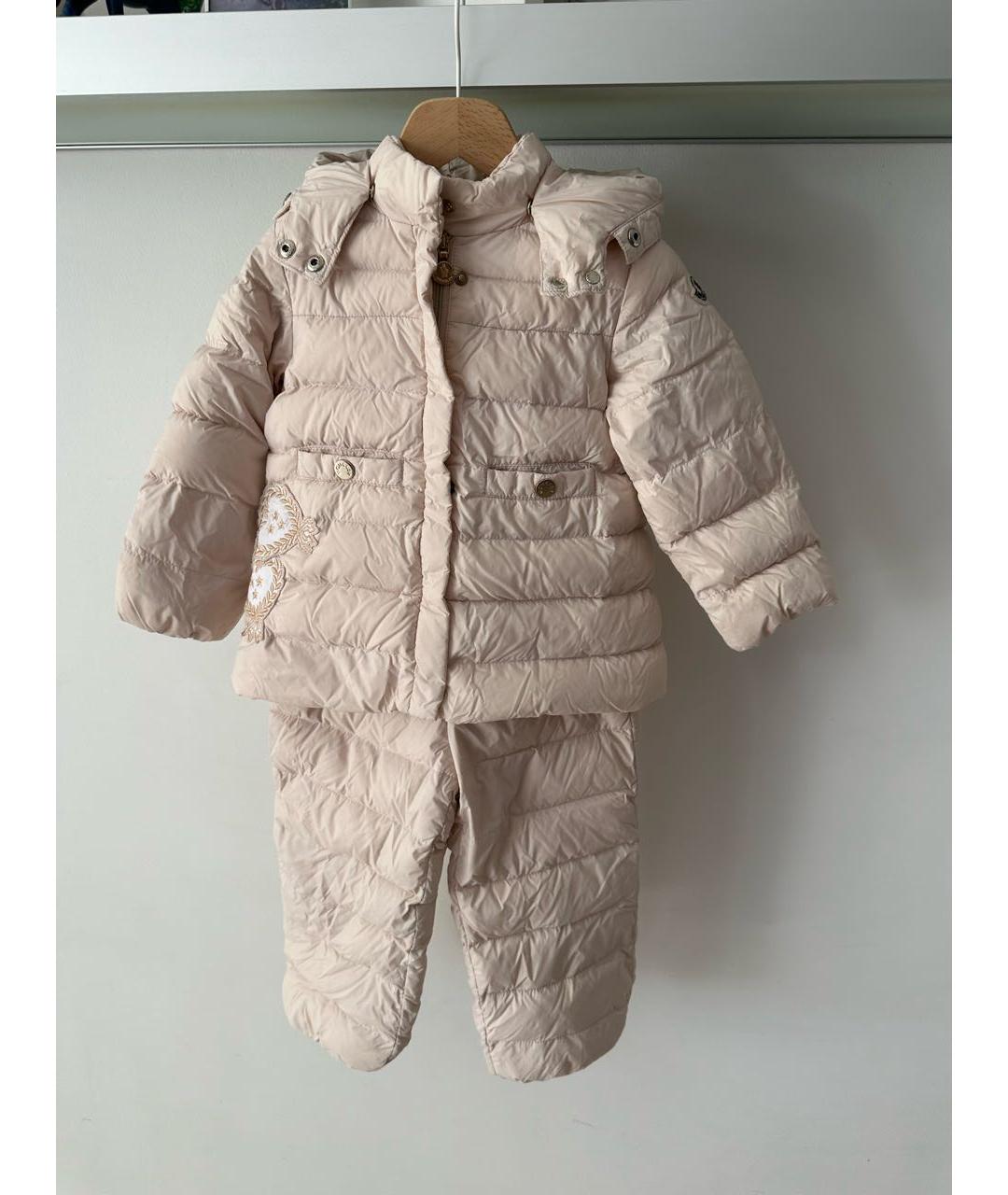 MONCLER Розовый комбинезон, фото 9