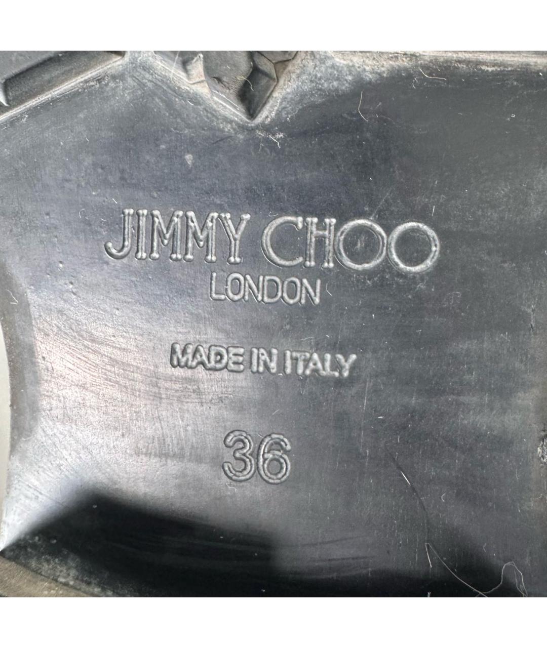 JIMMY CHOO Черные кожаные ботинки, фото 6