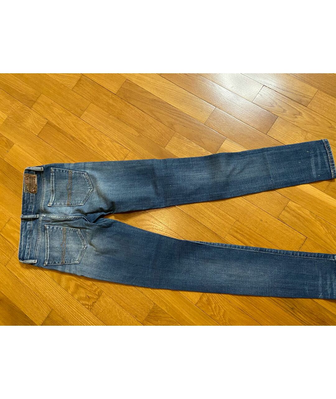 RALPH LAUREN DENIM & SUPPLY Синие хлопковые джинсы слим, фото 2
