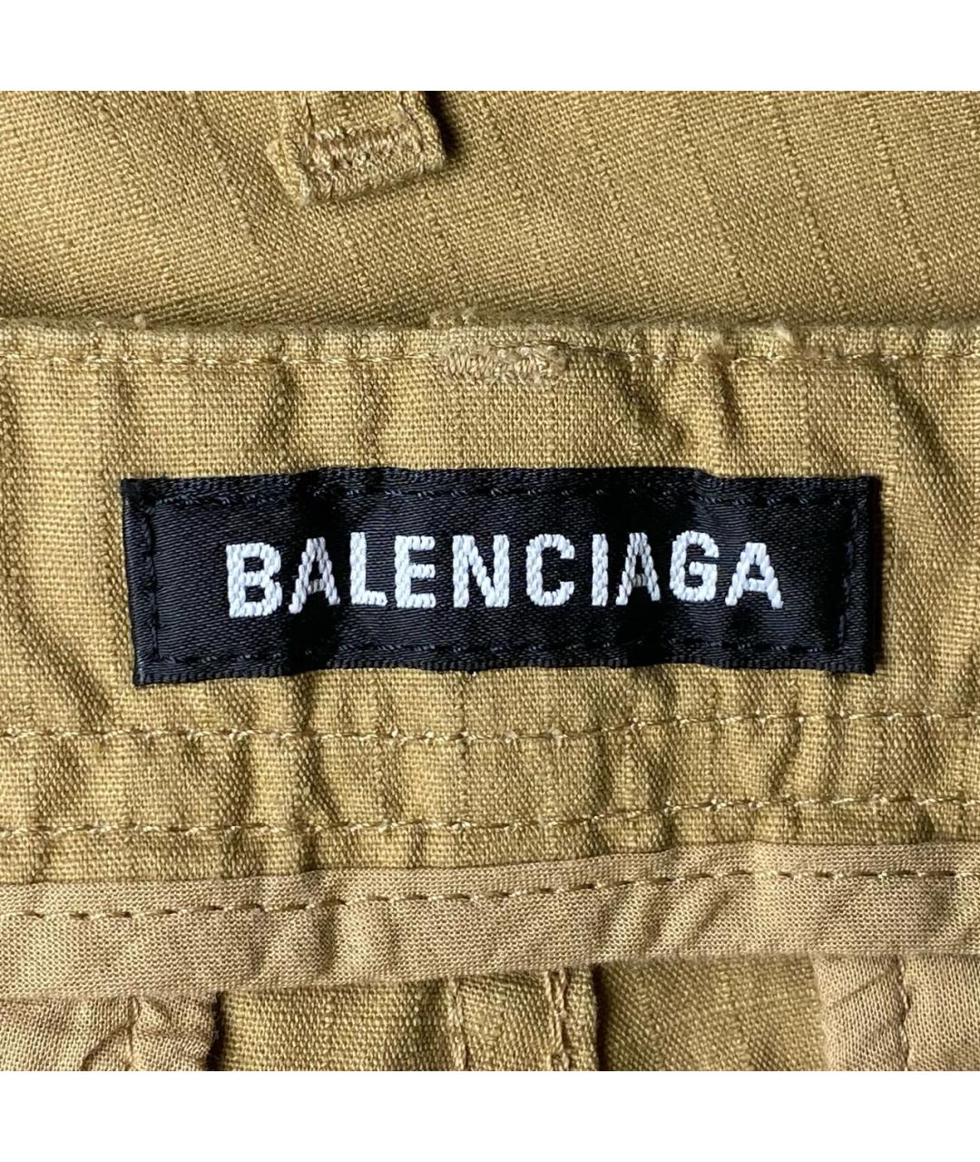 BALENCIAGA Горчичные прямые брюки, фото 8