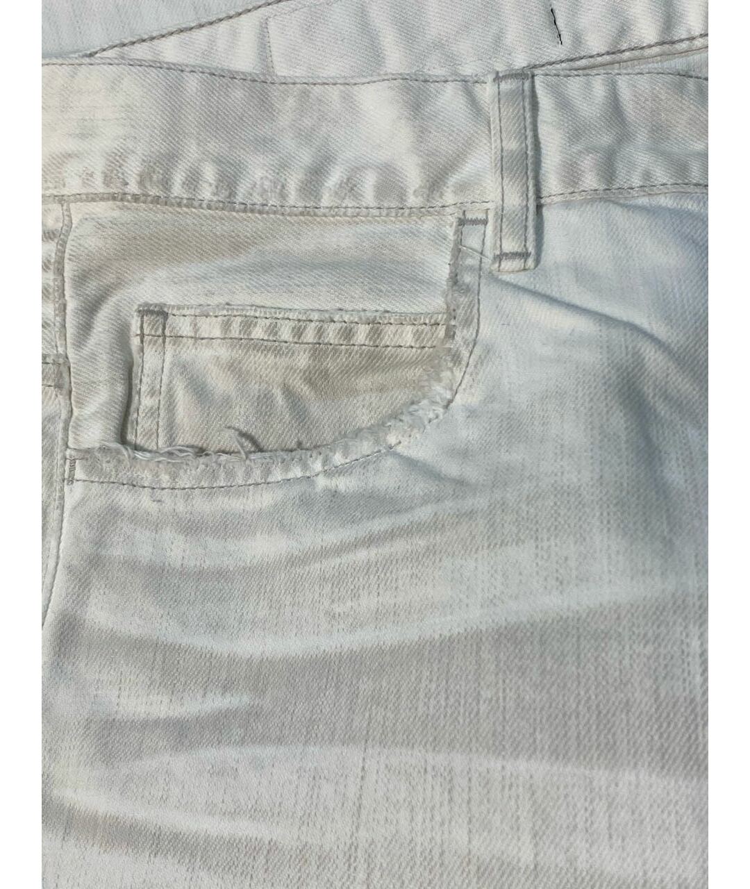 BALMAIN Белые хлопковые джинсы, фото 6