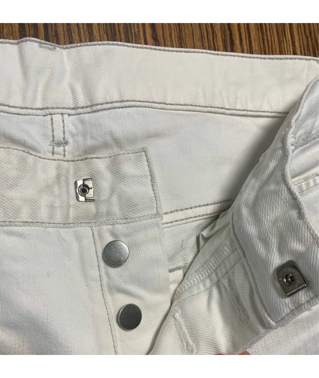BALMAIN Белые хлопковые джинсы, фото 4