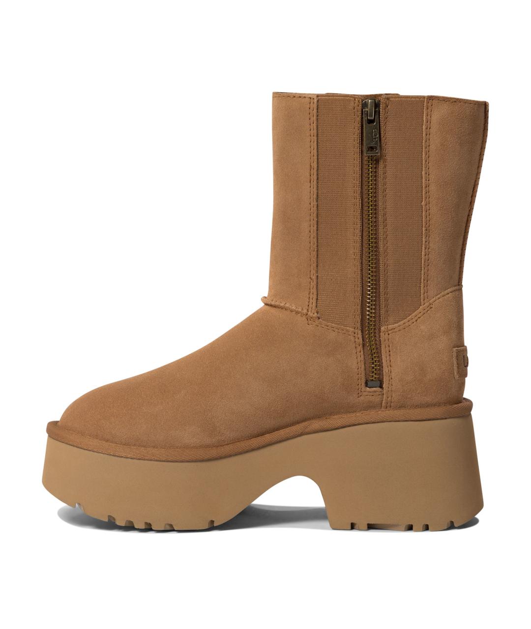 UGG AUSTRALIA Бежевые кожаные ботинки, фото 3