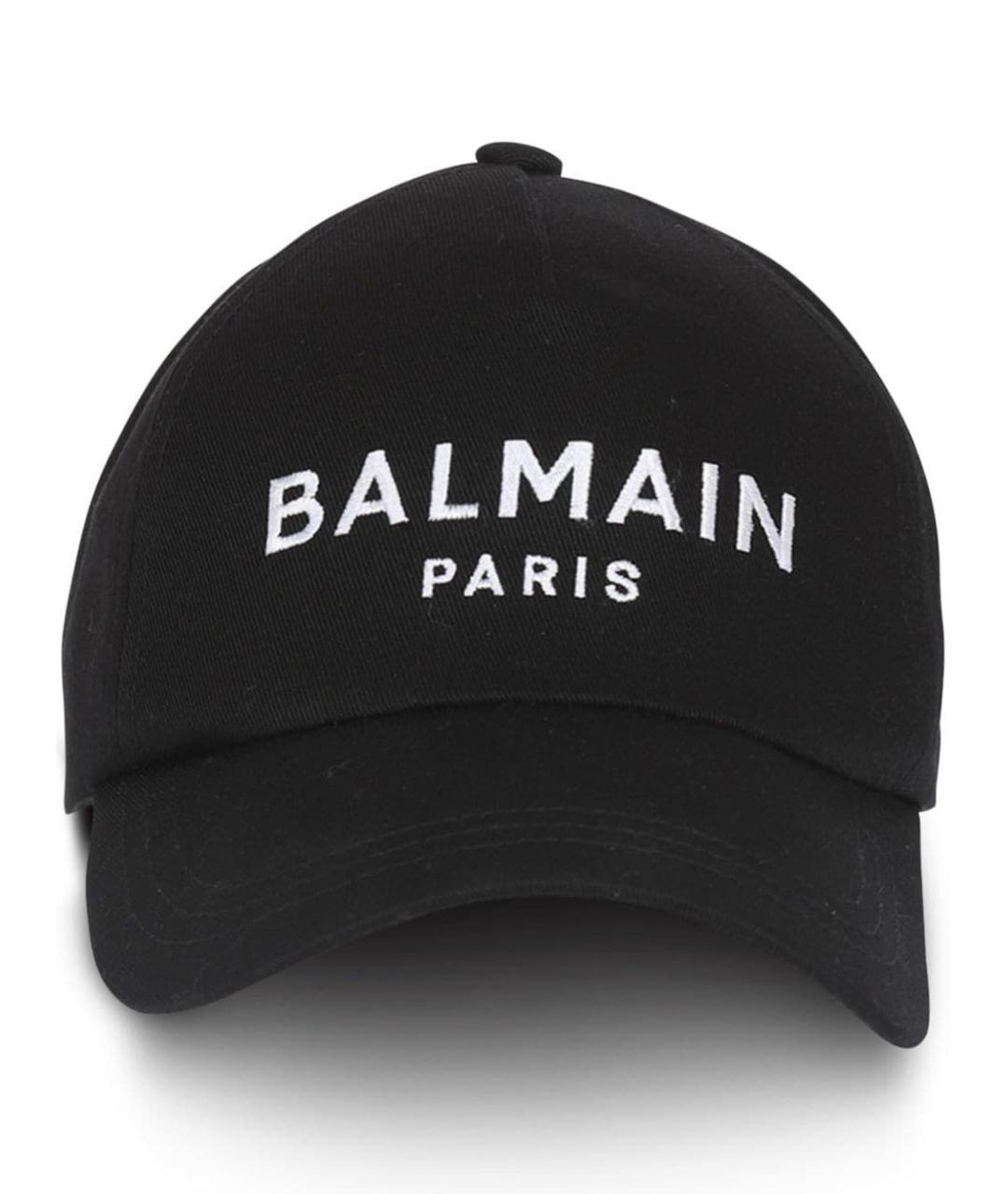 BALMAIN Черная хлопковая кепка, фото 1