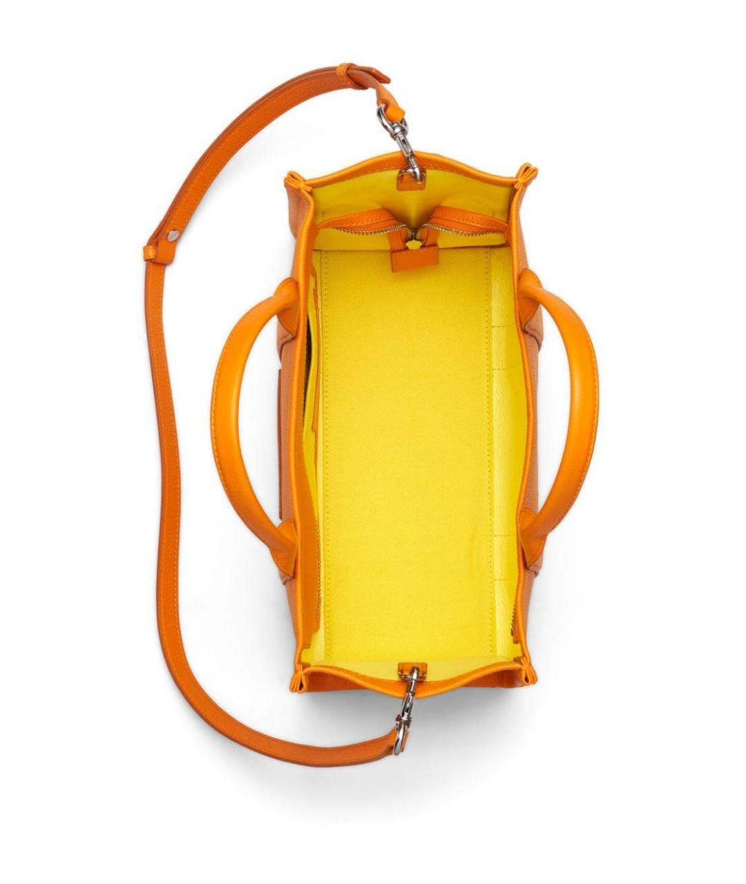 MARC JACOBS Оранжевая кожаная сумка тоут, фото 5