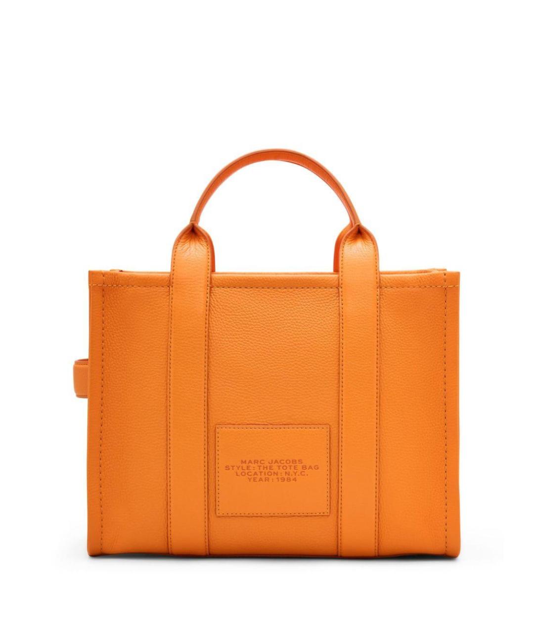 MARC JACOBS Оранжевая кожаная сумка тоут, фото 3