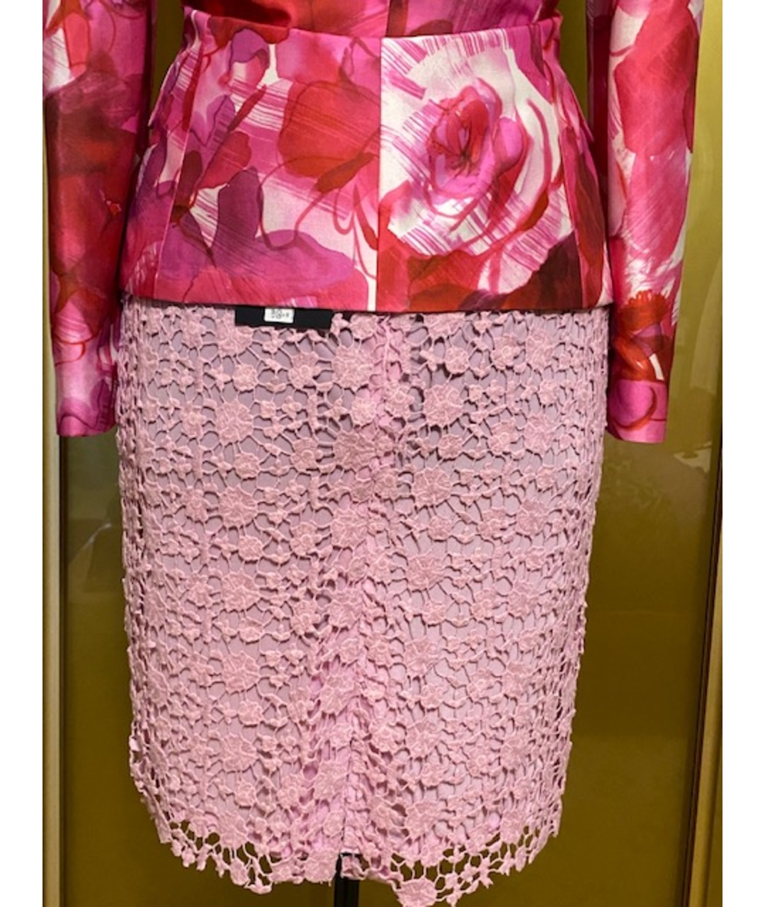 ROBERTO CAVALLI Розовый вискозный костюм с брюками, фото 6