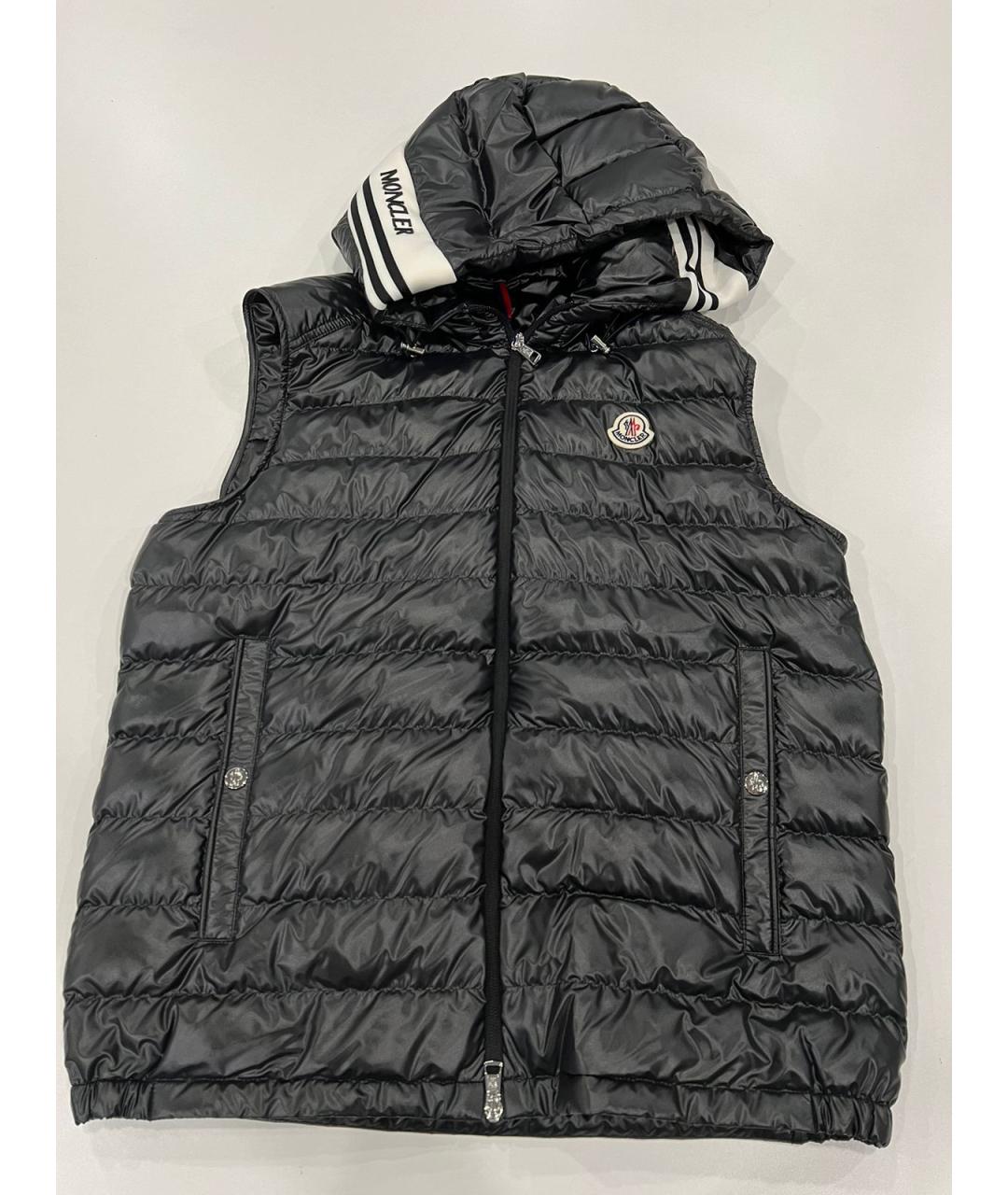 MONCLER Черный жилет, фото 5